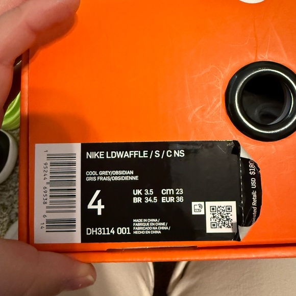 Nike Cool Grey and Obsidian Sneakers - Picture 2 of 3